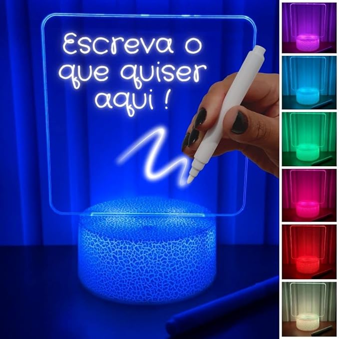 Luminária Tipo Lousa 3D